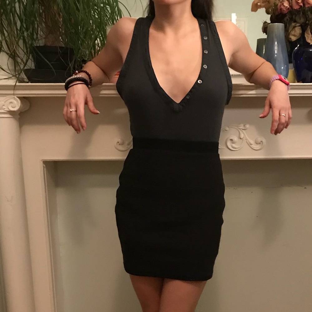 Deep V-neck Tank Top
